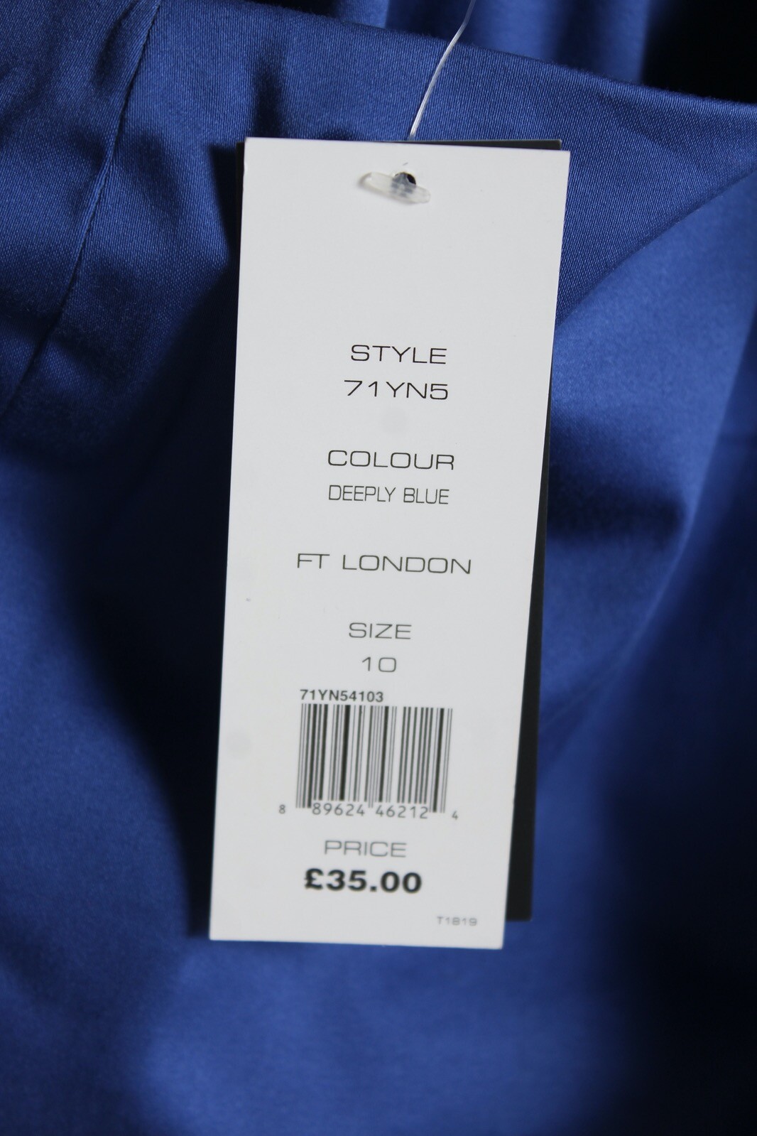 French Connection Womens Single Shoulder Dress – Blue – Size 10 (J47) NEW