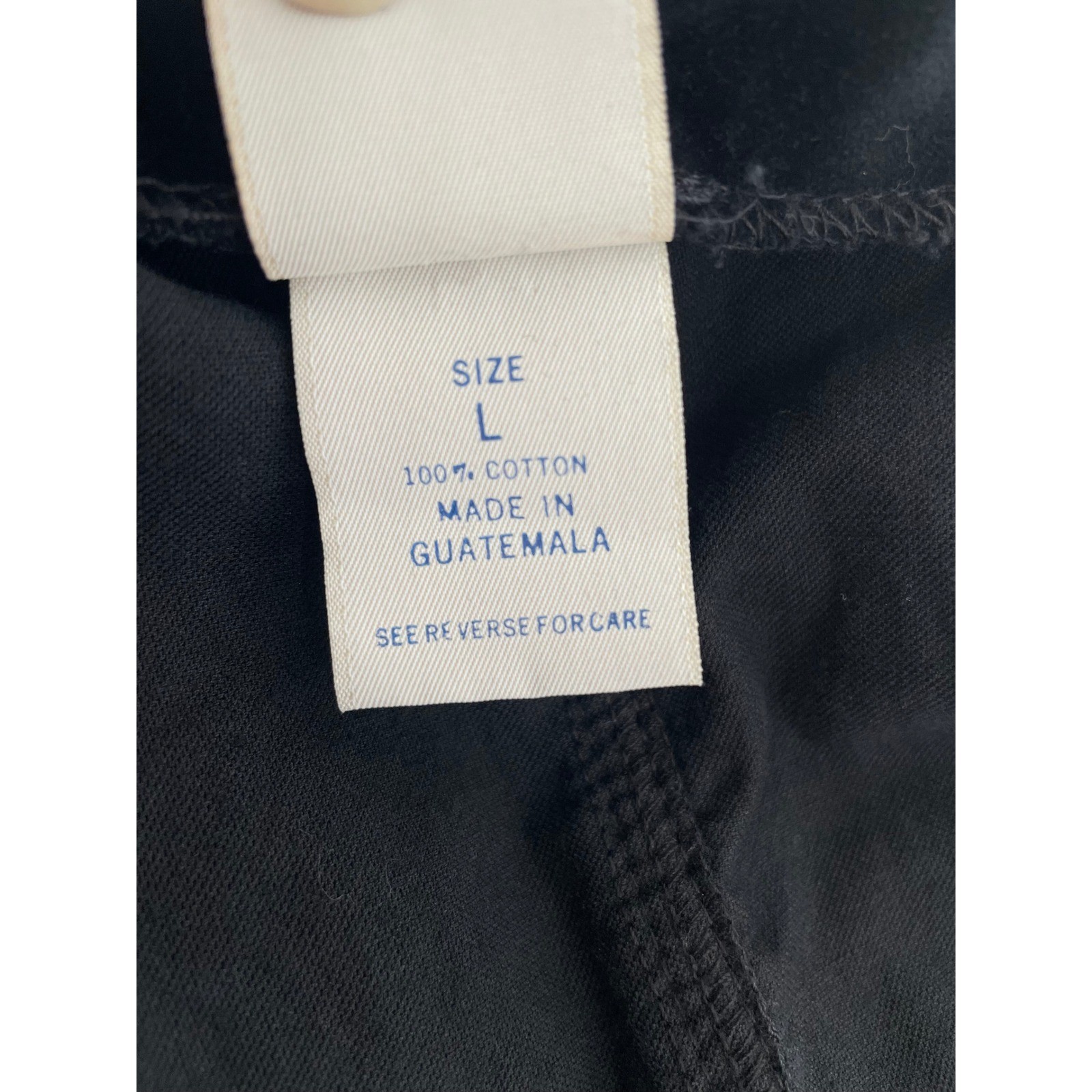 Essentials Style Pinafore Jumper Dress Womens Large Black Corduroy Side Button