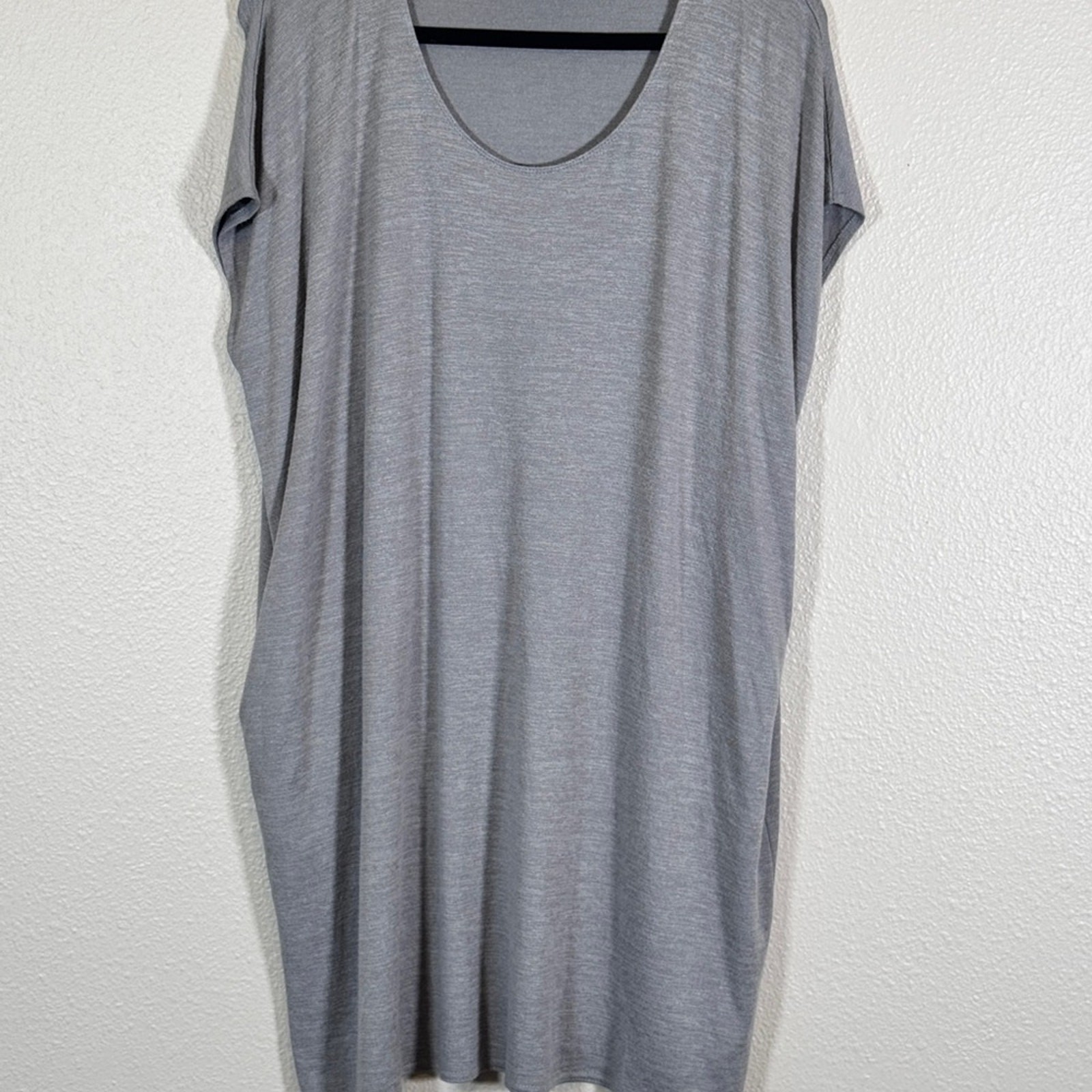 Wilfred Free Aritzia Grey Lorelei Knit Mini Dress Womens M Casual Cozy Comfort