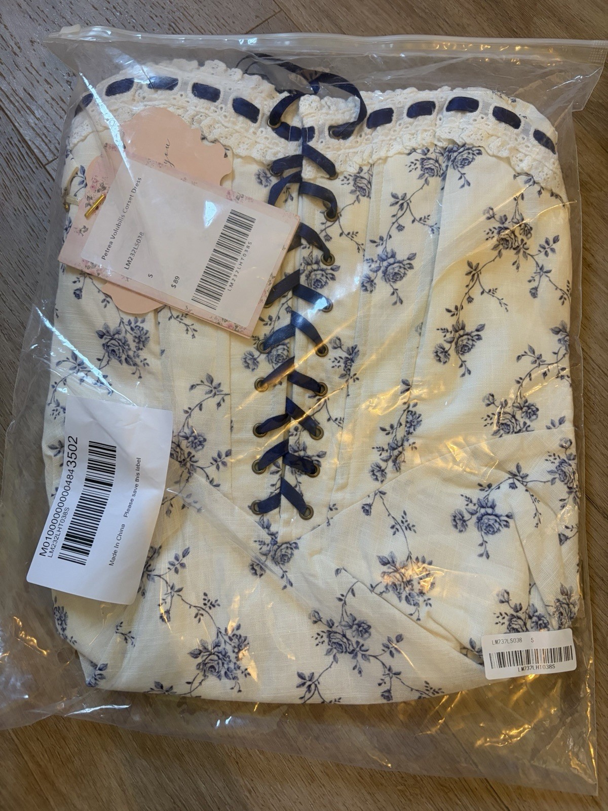 NEW LaceMade Petrea Volubilis Corset Dress Size S