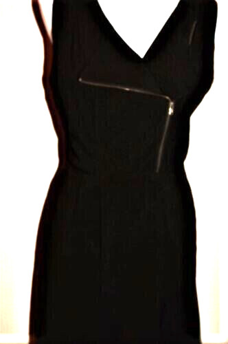 XXI Open Back Sleeveless Dress, Front Zipper, New, M