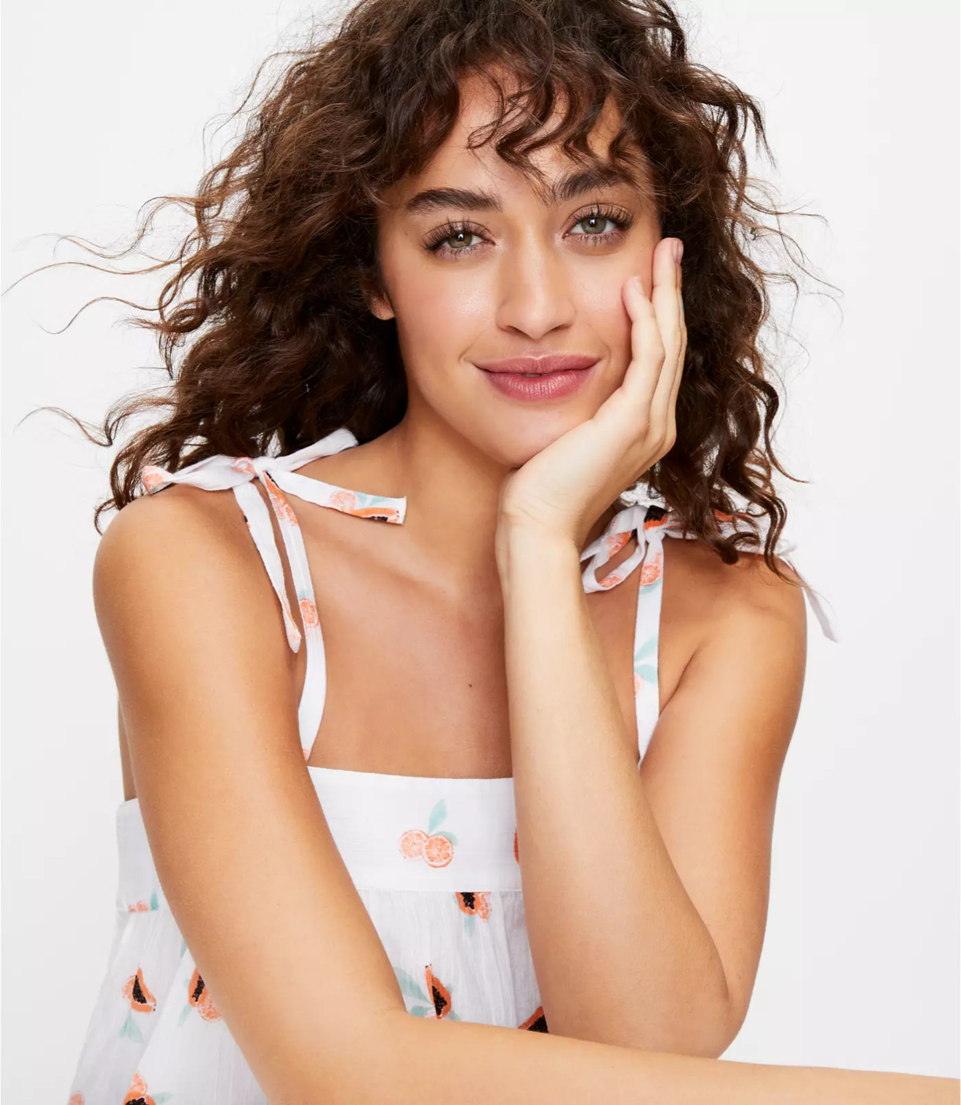 Loft Beach Papaya Tie Strap Swing Women’s White Strapless Dress S M L Org $89.50
