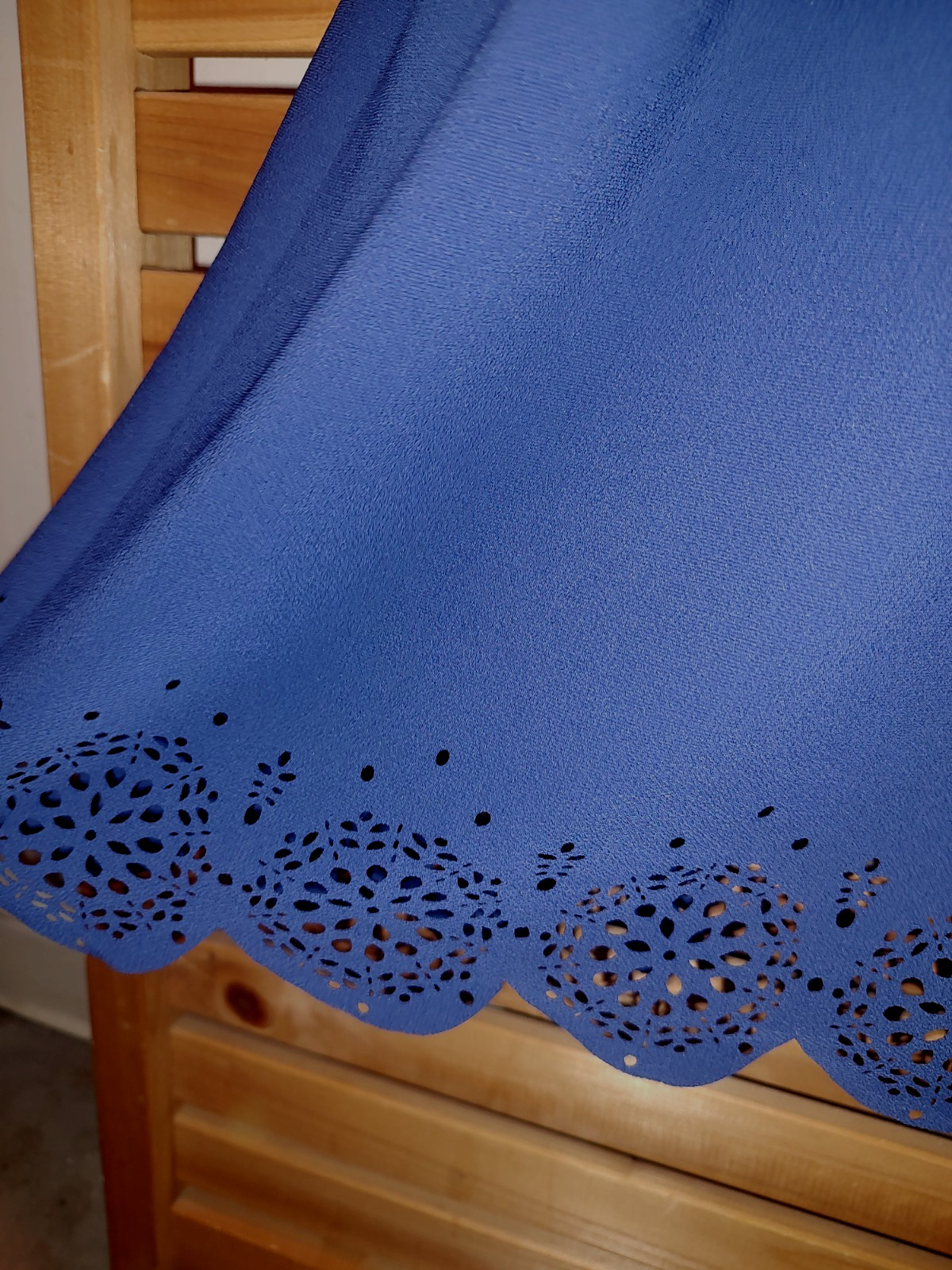 Blue Chiffon Eyelet Strappy Off Shoulder LANE BRYANT 14/16 DRESS Event Party