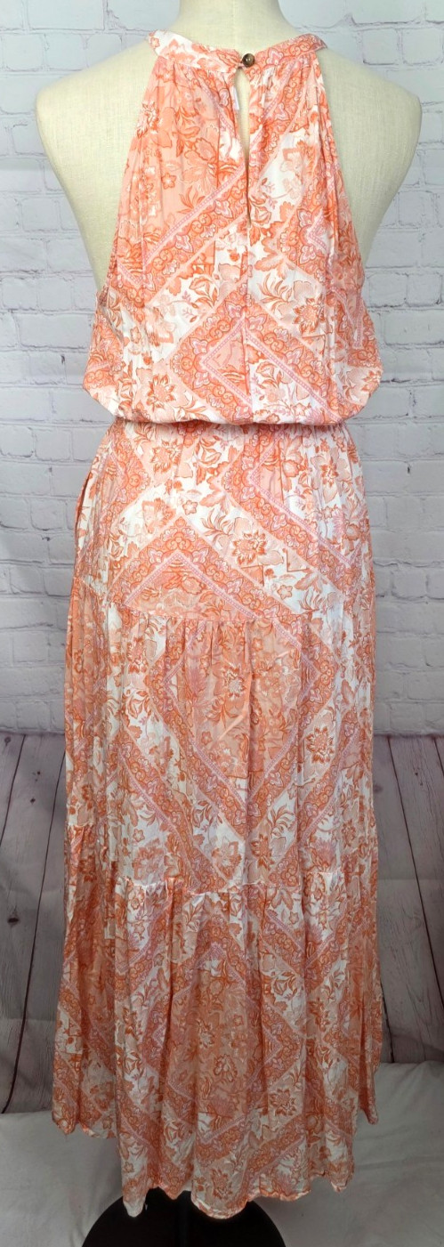Petal & Pup Halter Dress Floral Wedding Guest Boho Western Country Club Size 6