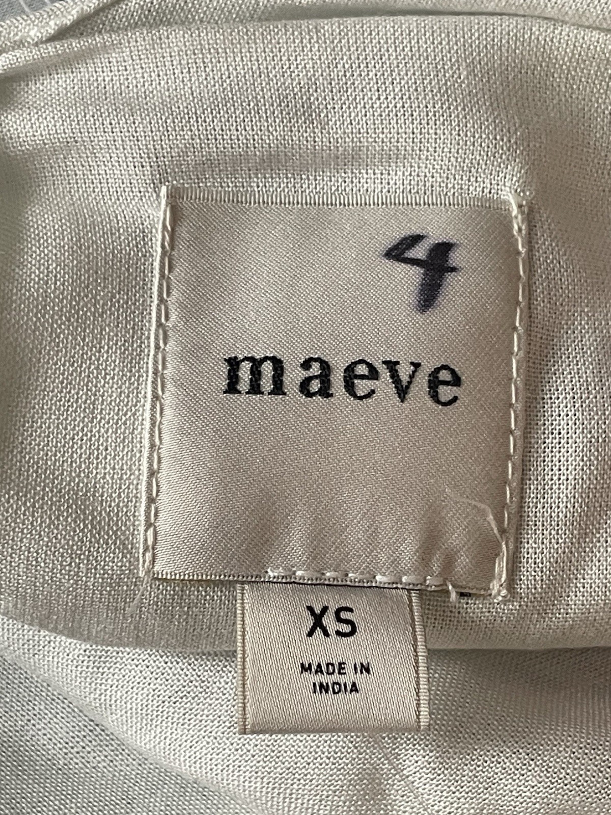 MAeve Womens Floral Blue / Ivory Pattern Sleeveless Lace Trim Mini Dress Size XS