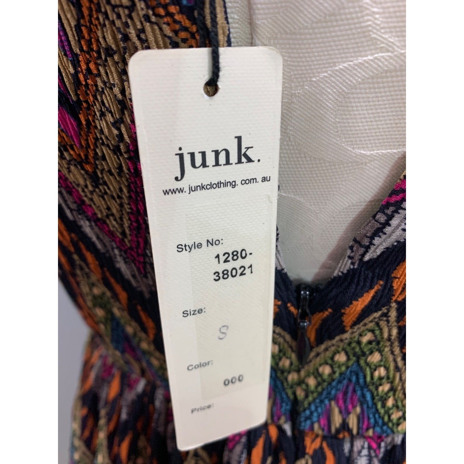 Small Junk Clothing New Tribal Aztec Print Maxi Dress Lined