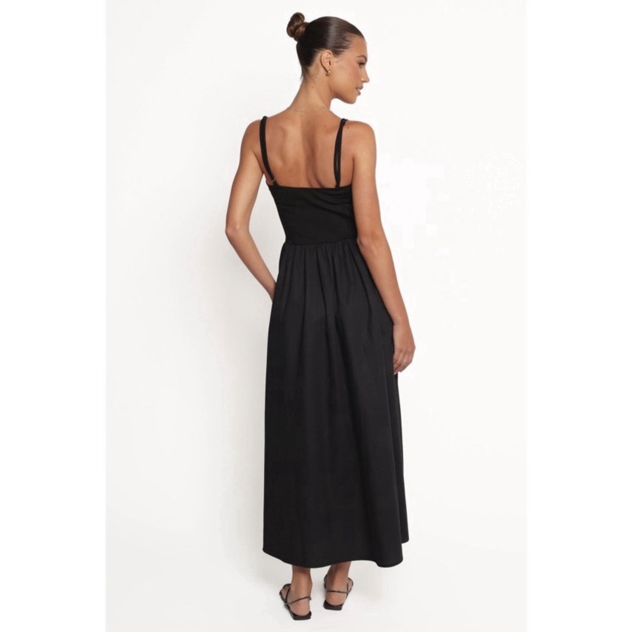 Size XL – Petal and Pup Jacinta Maxi Dress Black $99