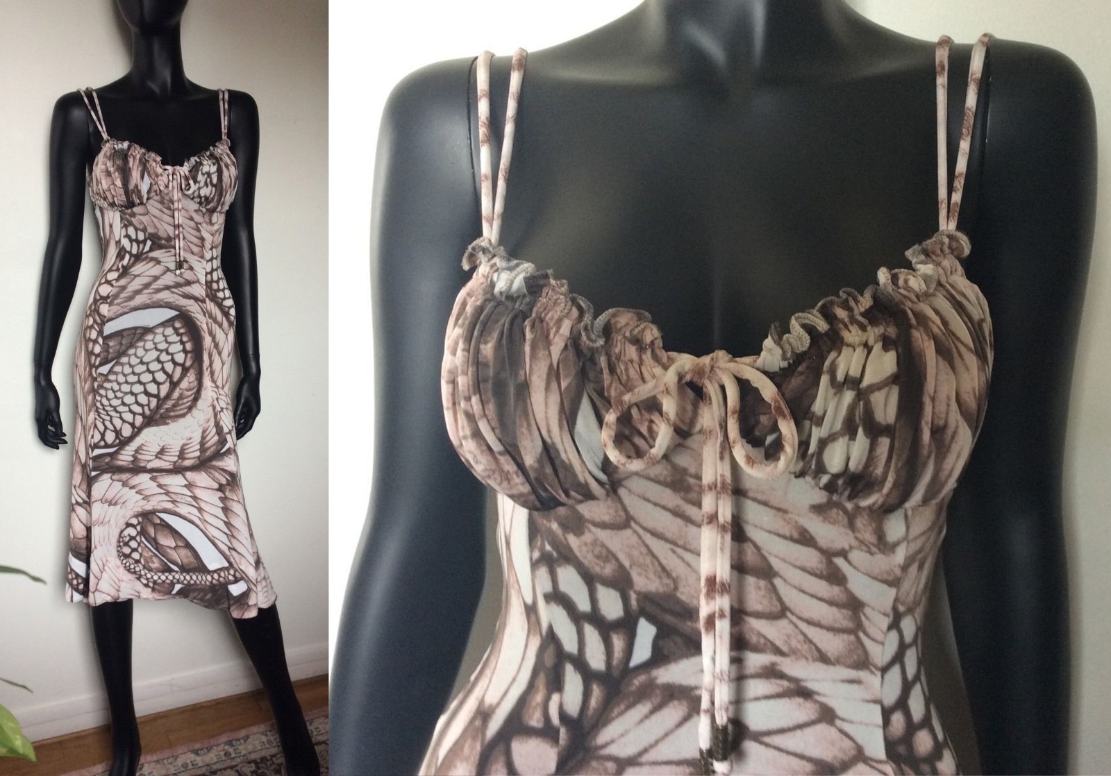 SALE! Vint! SALE GORGEOUS ROBERTO CAVALLI ITALY dress size 42-44 M