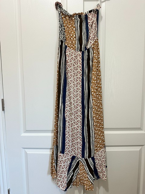 ELAN PATTERNED TUBE TOP DRESS SHEER | WOMEN | SIZE L
