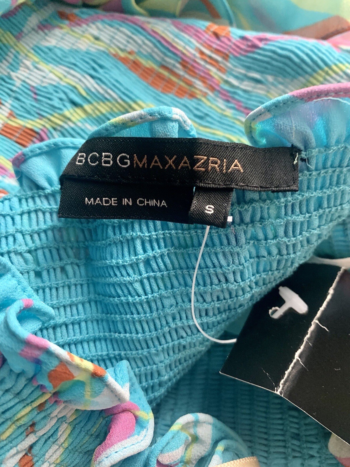 BCBG MaxAzria Tie Strap Ruffle Bottom Ruched Top 100% Silk Dress Y2K 90’s NWT S