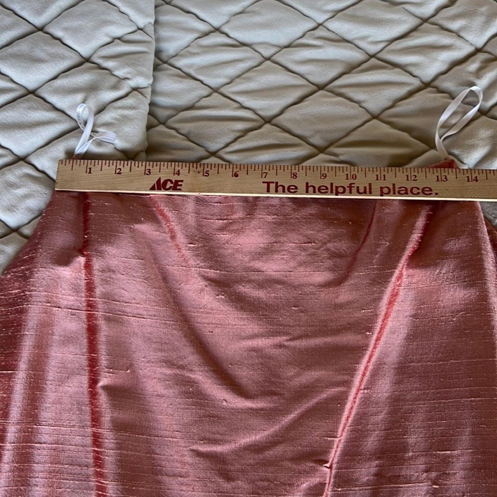 Vintage 95 Silk Dupioni 2pc Formal Evening Set Rose Mauve Sz 8