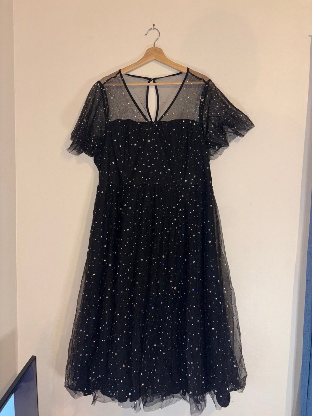 Gorgeous Sparkly Black Celestial Star Torrid Dress – Size 20 (2XL)