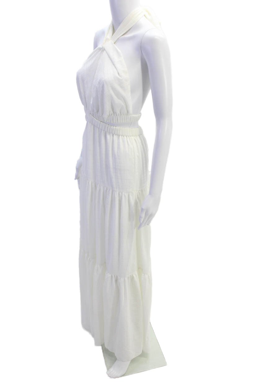 Significant Other Womens Clementine Dress – Cream Check Size 2