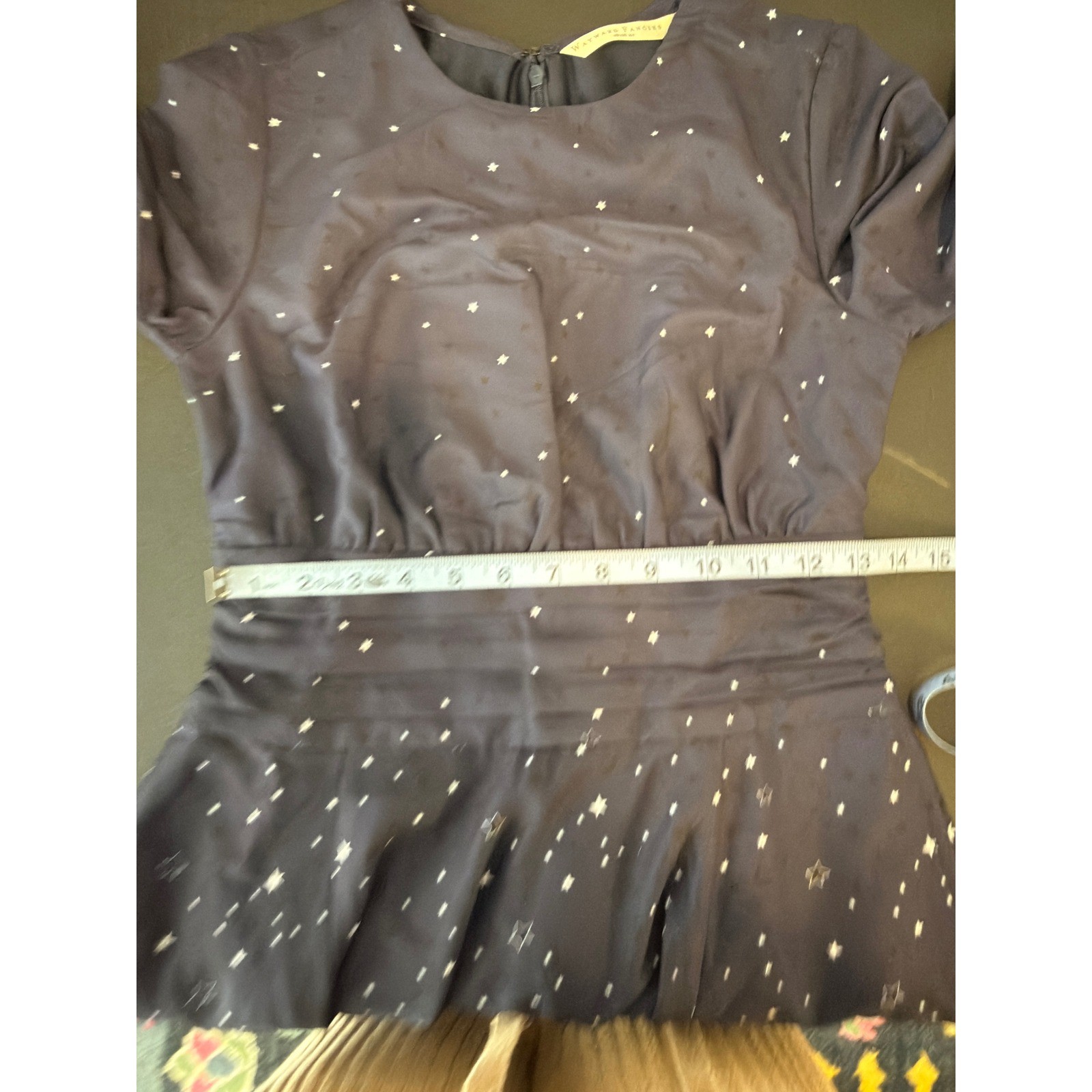 Wayward Fancies Dress Celestial Whimsy Stars Planets Moon Fit & Flare Black XS/2