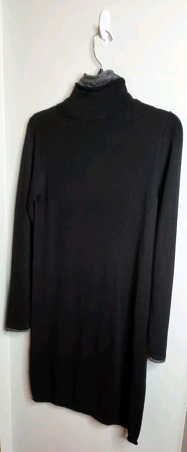 Philosophy Womens Pull On Turtleneck Knit Sweater Dress Size S Black NWT