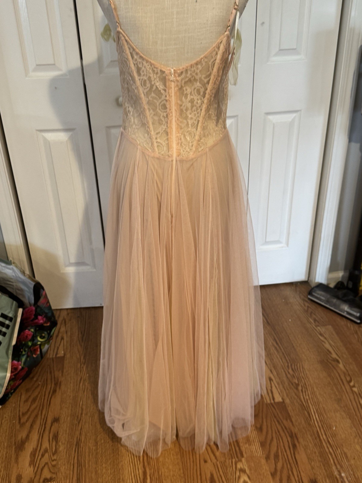 LaceMade -Sweet Heart Pink Romantic Sweet Tulle Princess Lolita SZ XL runs small