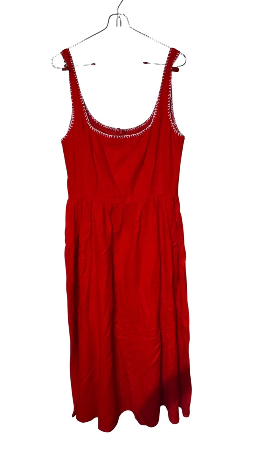 Christian Lacroix Women Dress Scoop Neck Lined Lightweight Sleeveless Red 6 NWOT