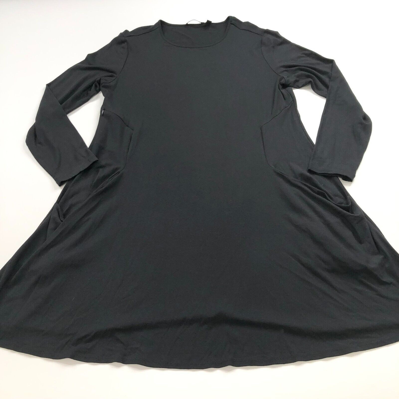 Betabrand The Sweatshirt Travel Large Silk Blend Dress Pockets Women’s Dress