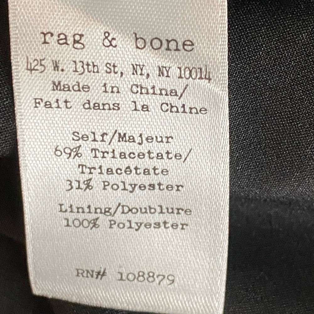 Rag & Bone Black Lace Mini Dress