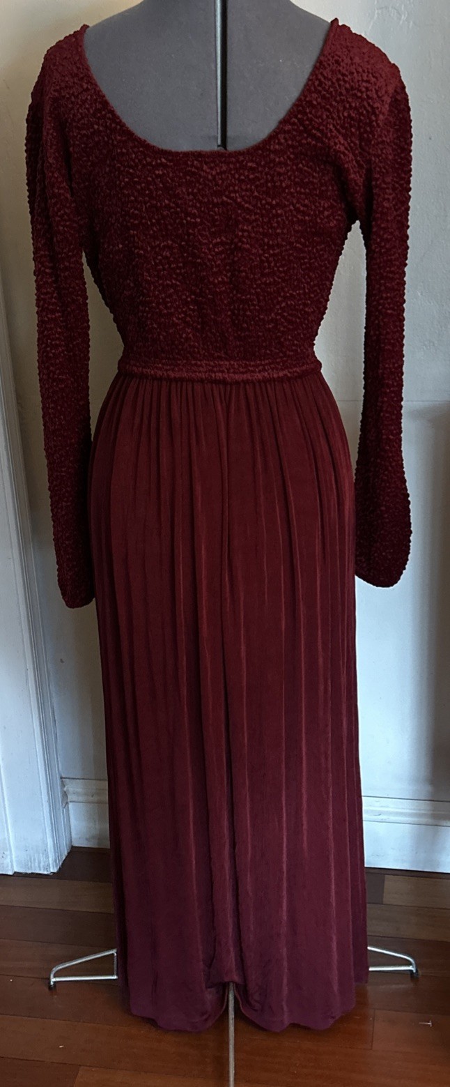 Vintage 80s 90s Goth Maxi Dress Pipe Dreams Small (fit M/L) Whimsygoth USA