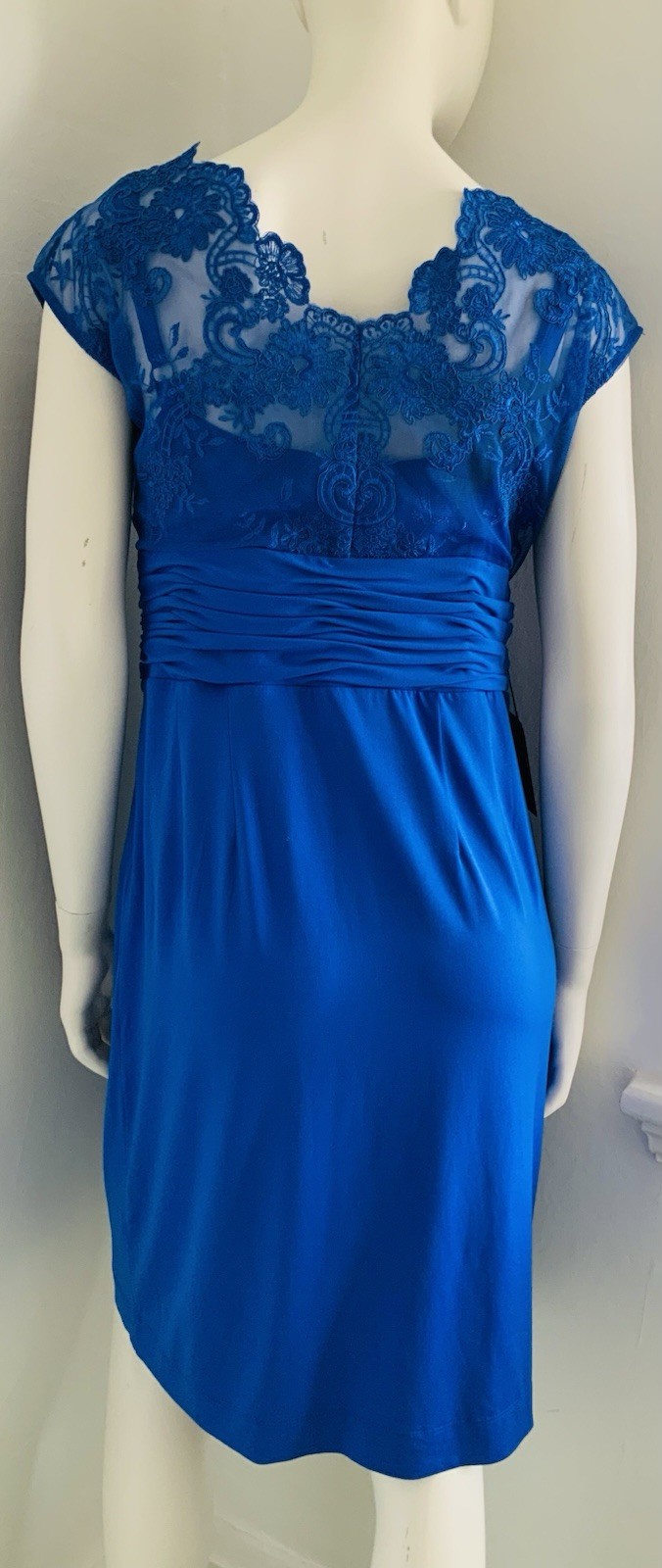 ALEXON Brand New With Tags China Blue Occasion Dress Size 14 Fast And Free P&P