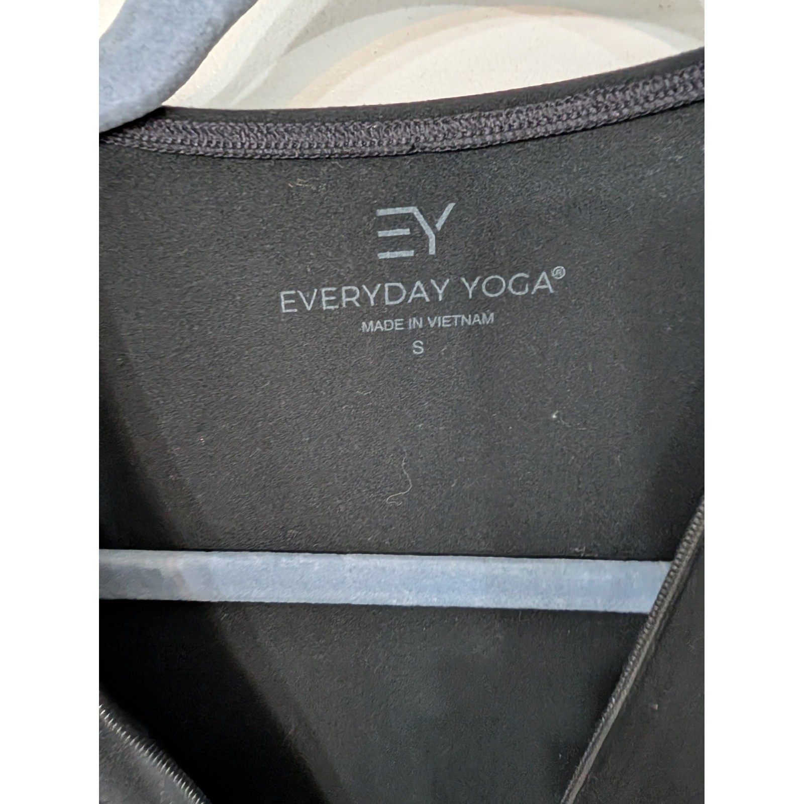 Everyday Yoga Wondrous Solid Wrap Dress Black Sleeveless Zip Tie Front Small NEW