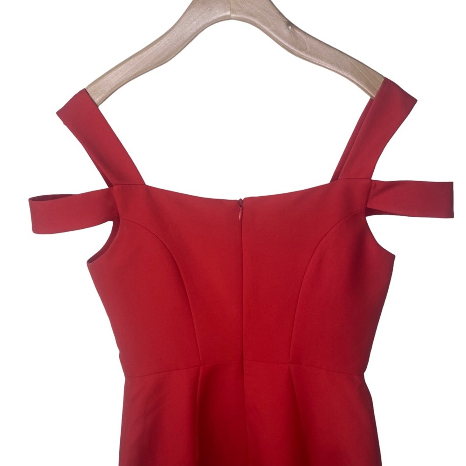 AIJEK VALENCIA WAVE COLD SHOULDER DRESS Rogue Red Size 1/ (US 2-4)