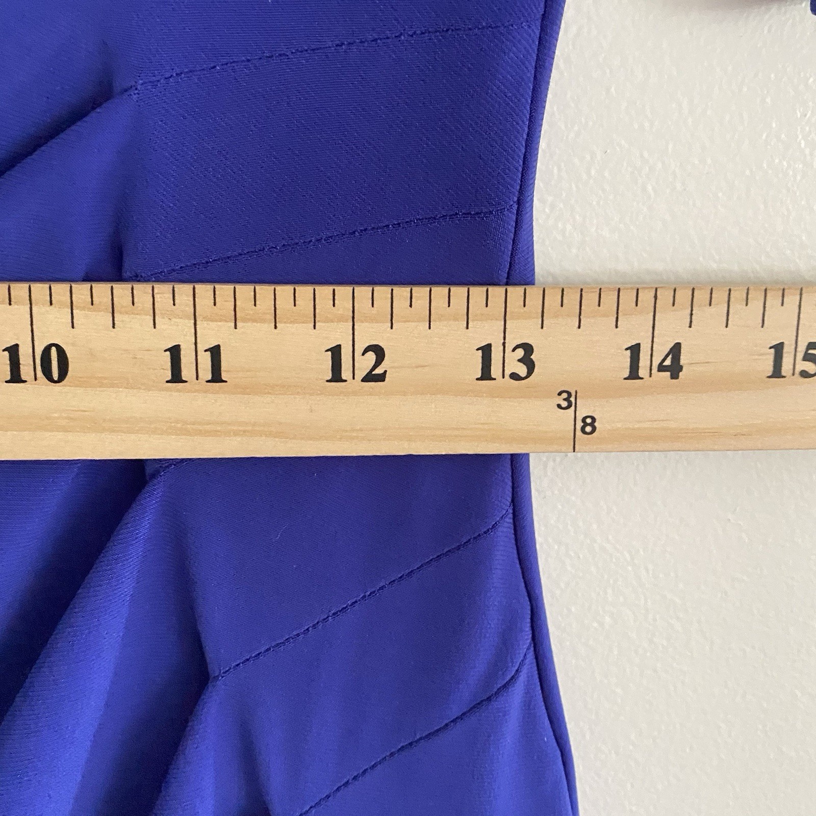 Lauren Ralph Lauren Womens 8 Cobalt Blue Draped Dress Slinky Stretch