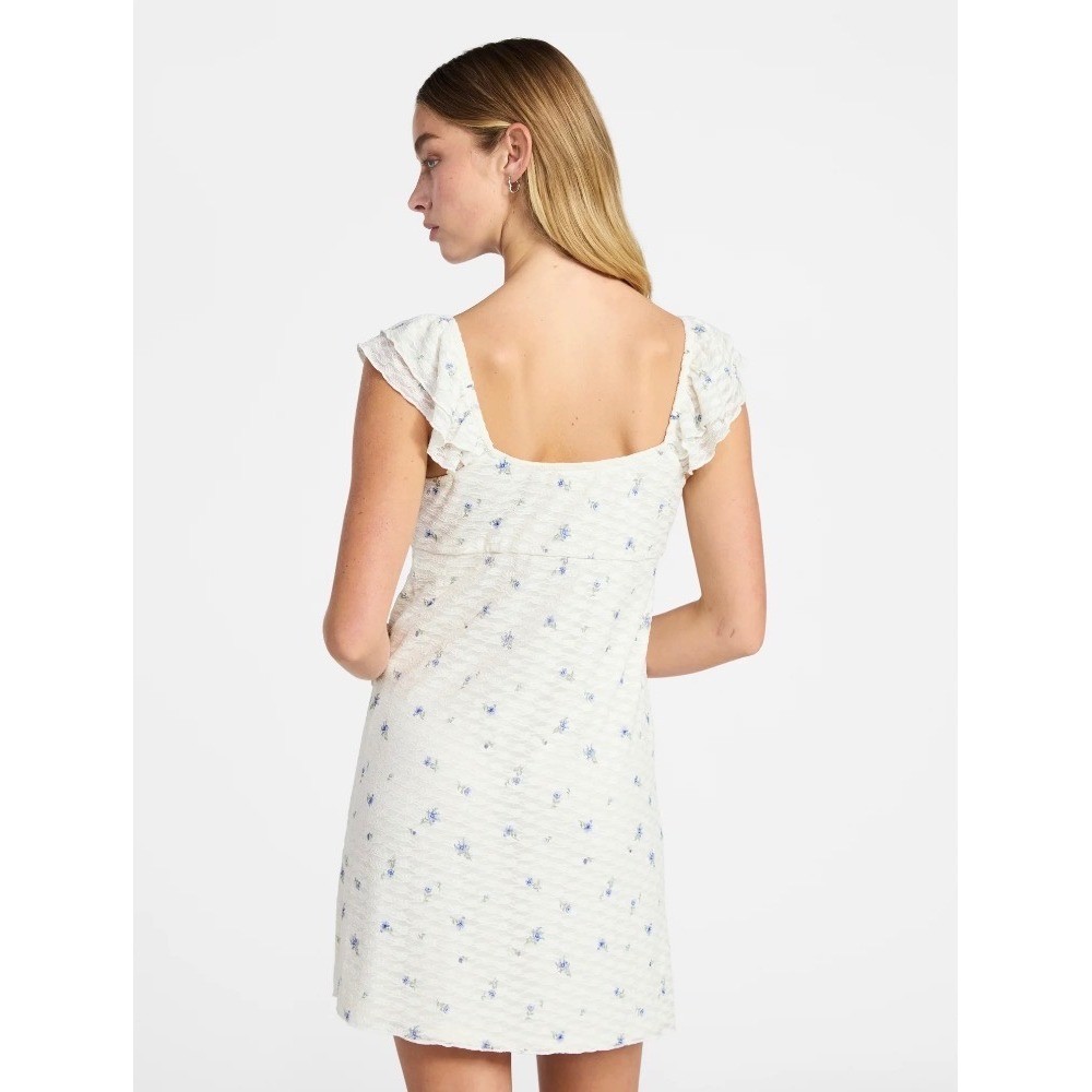 No Boundaries Double Ruffle Ruched Mini Dress, Women’s size L H-033