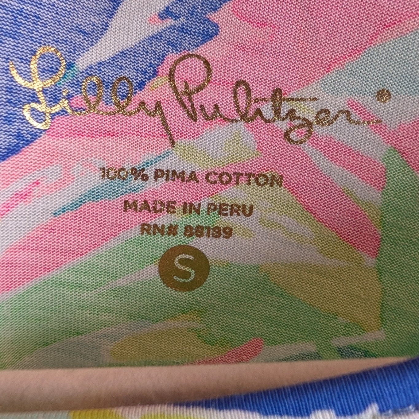 Lilly Pulitzer Marlowe Dress Island Time Palm Blue S Tropical Preppy Coastal