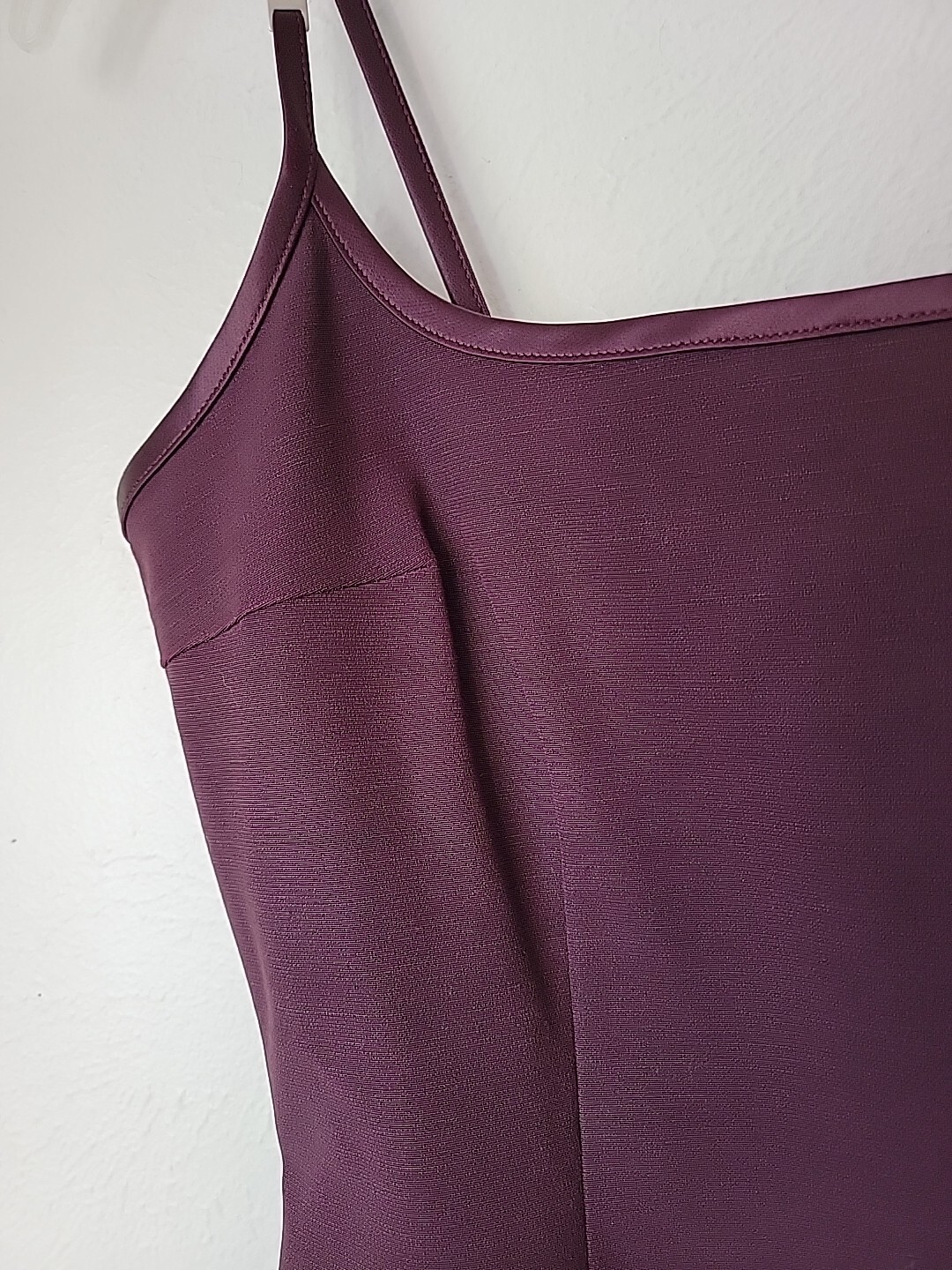 Maria Nero Blanco Y2k Mini Dress Purple Spaghetti Strap Scuba Large Runs Small