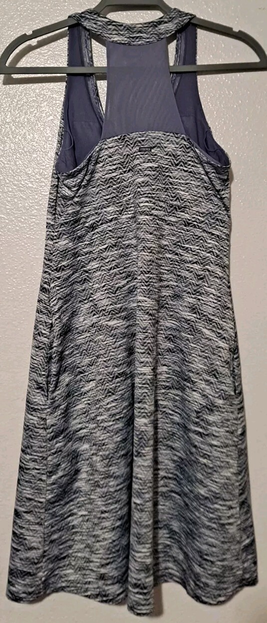 MPG Sport Mondetta Performance Gear Travel Dress White/Gray Sleeveless Sz Small