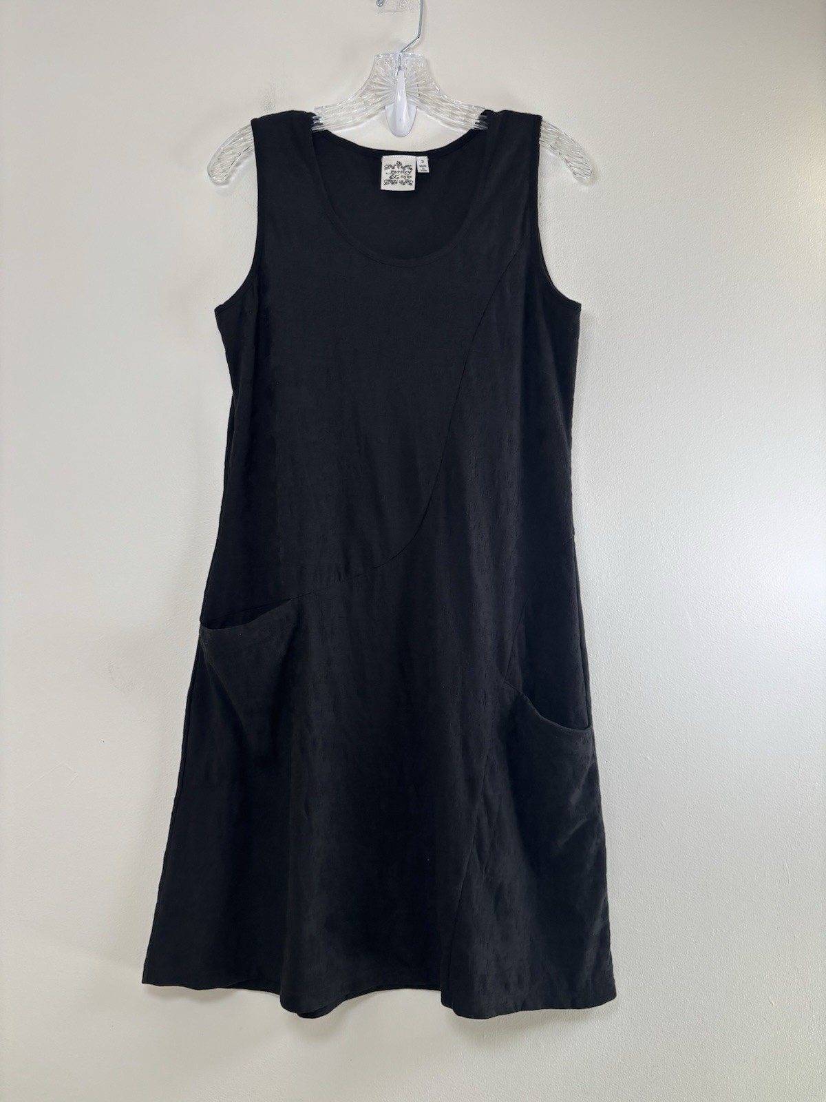 Parsley & Sage Dress Woman’s Small Black Sleeveless Tank Textured