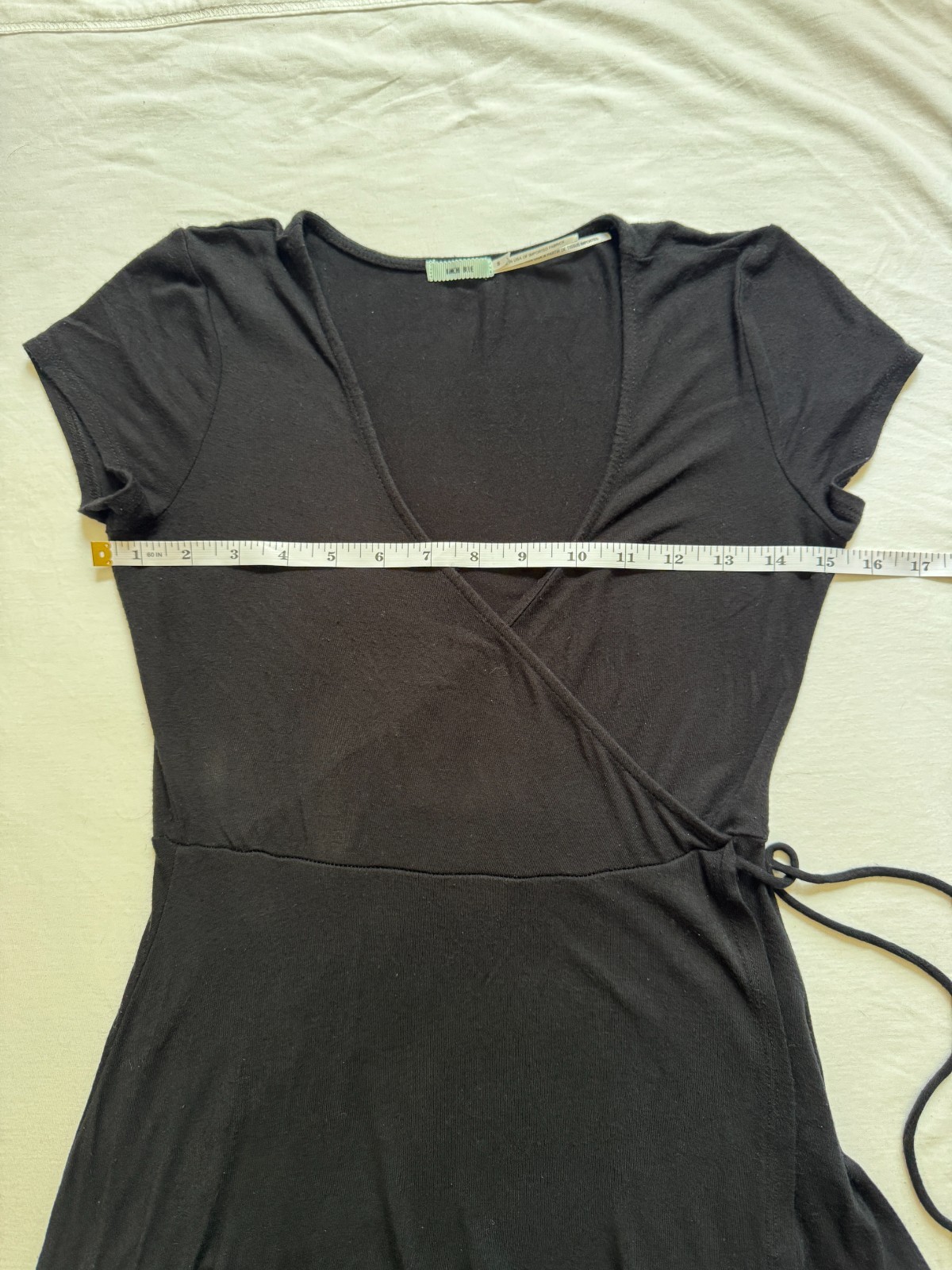 Urban Outfitters Kimchi Blue Black Wrap Tie Dress Women S Whimsygoth Minimalist