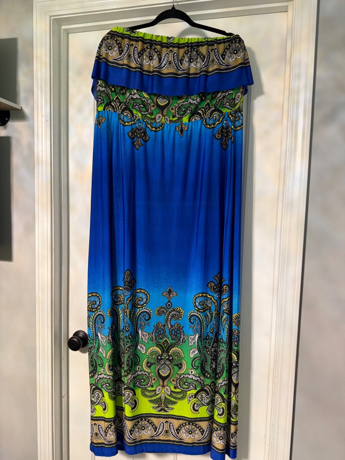 bongo plus size maxi dress strapless 3xl
