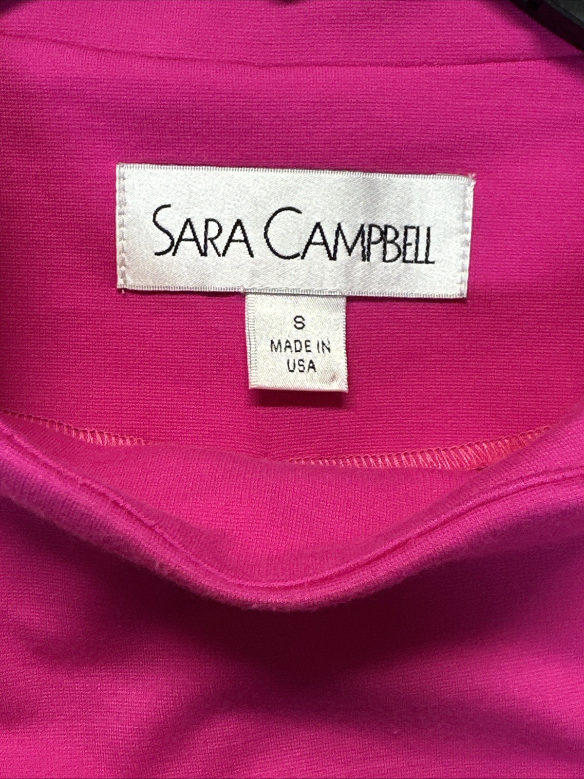 Sara Campbell Stretch Shift Dress Magenta Pink size Small