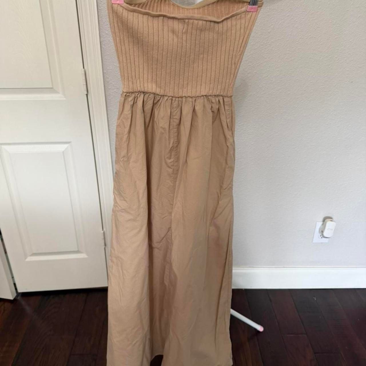 Universal Thread Strapless Ribbed Maxi Dress Size S