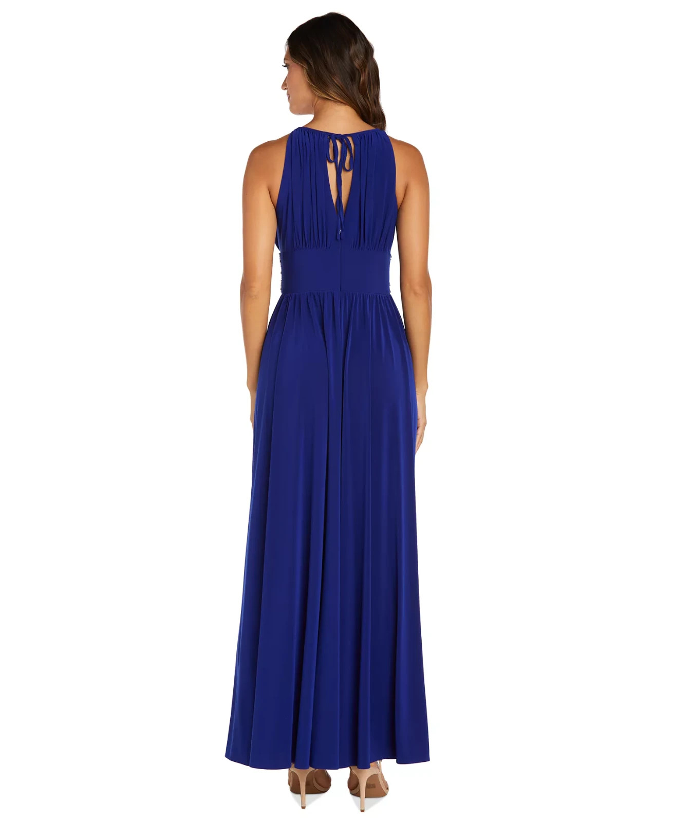R&M Richards Petite Beaded Gown – Royal Blue Size 16P