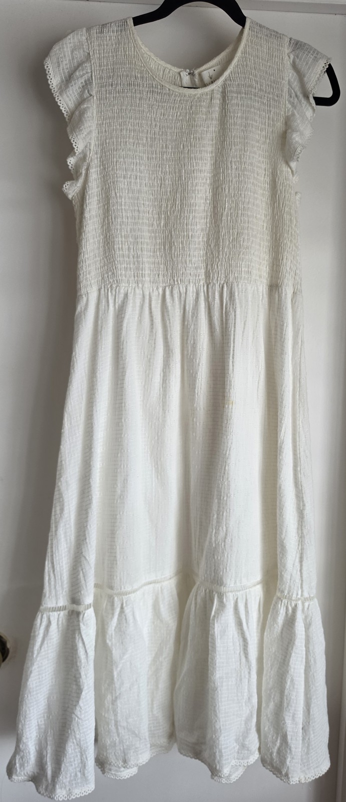 Lost + Wander Women’s Dress Size L White Maxi Sleeveless Casual Summer