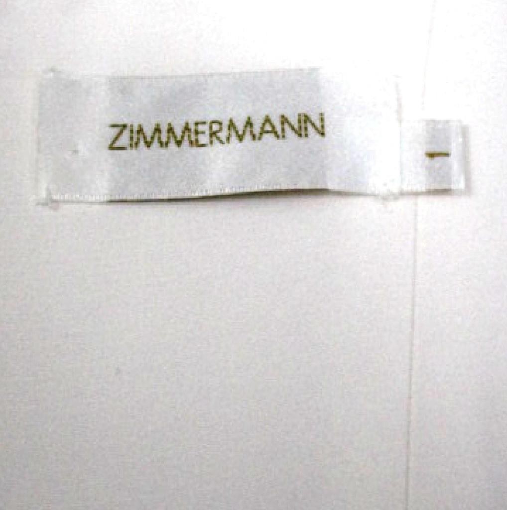 ZIMMERMANN WHITE CREPE CUTOUT MID-LENGTH SHEATH DRESS SZ.1/S