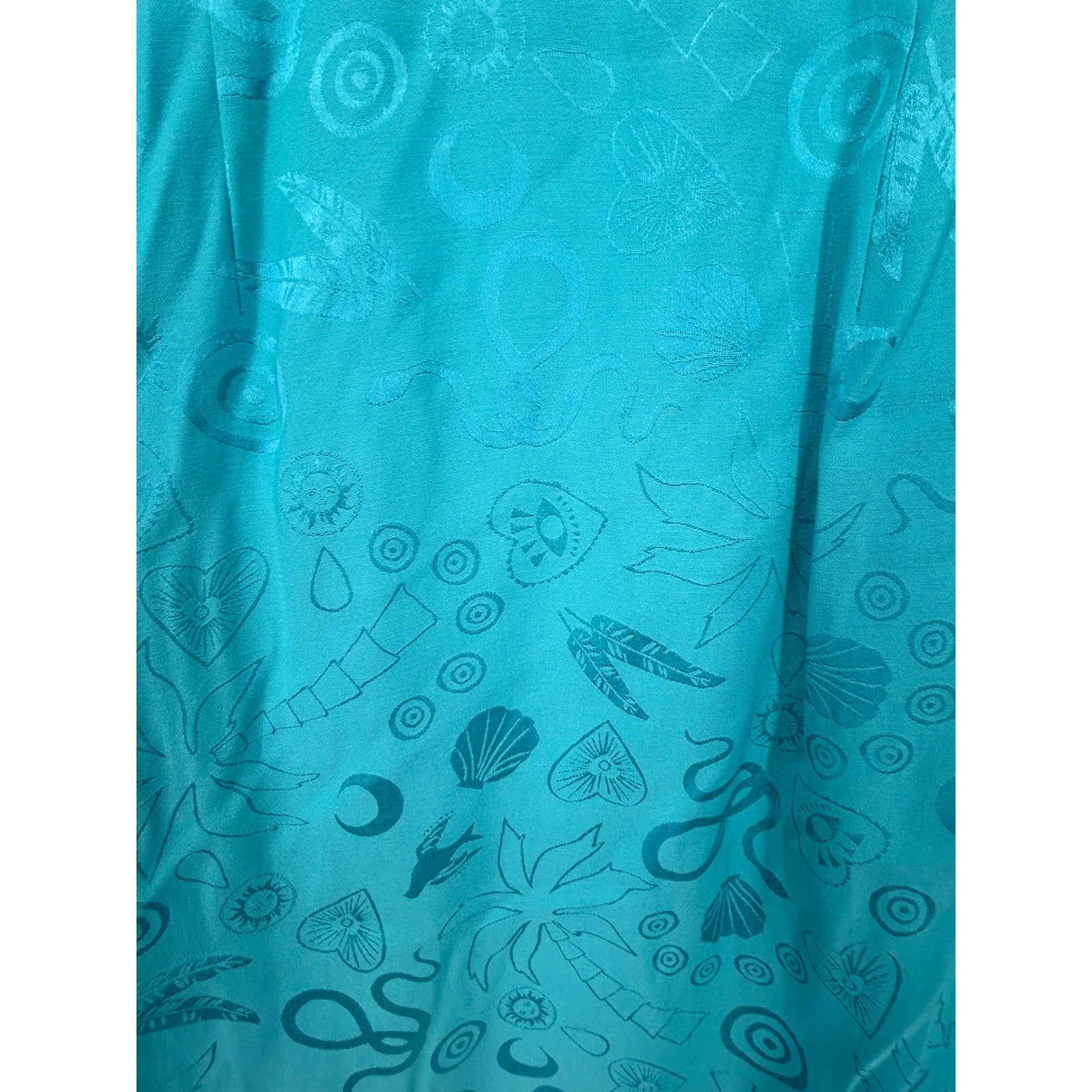 NEW Never Fully Dressed US Size 4 Blue Jacquard Wrap Mini Dress Celestial