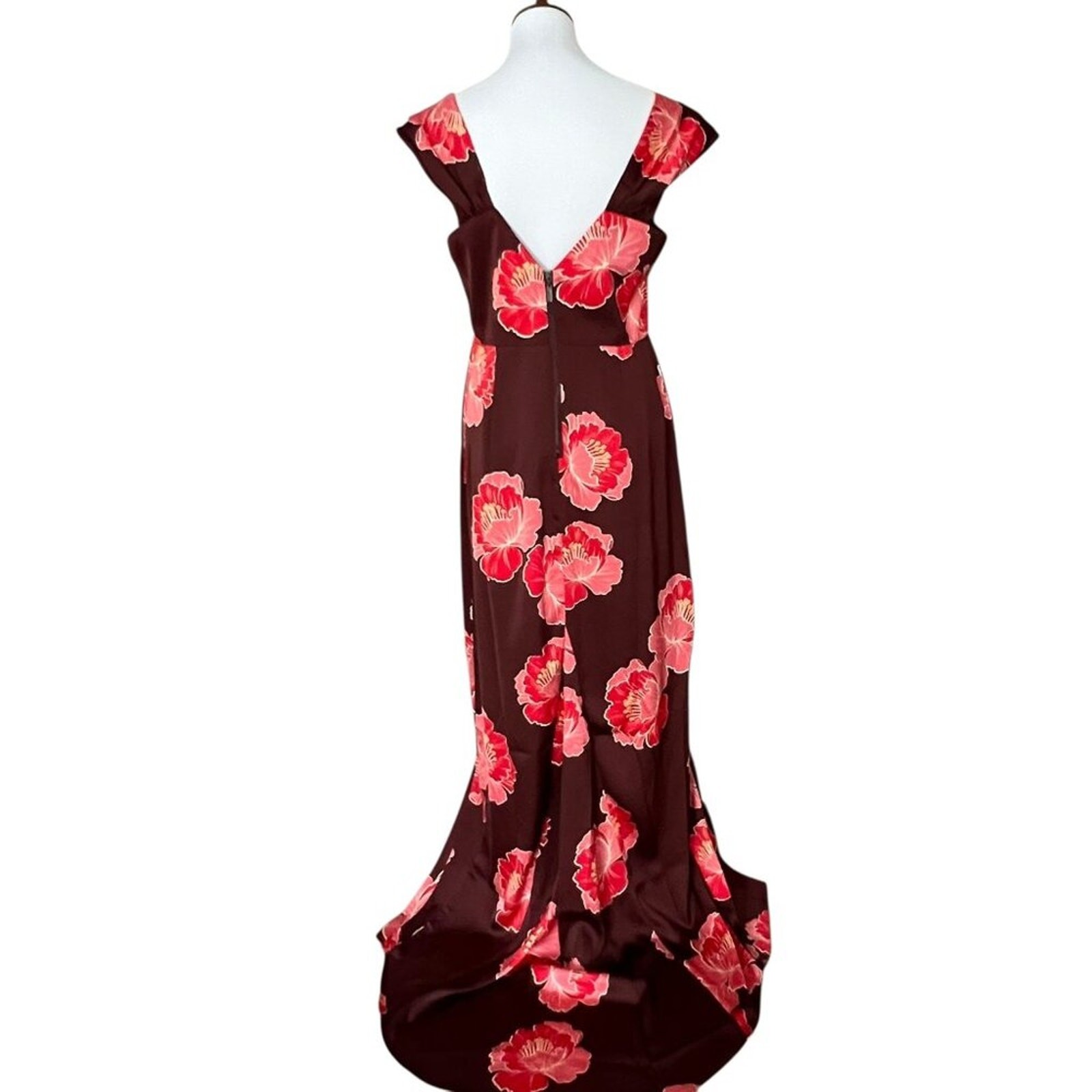 Formal Dress 12 Y2K Large Tropical Maxi Hawaiian Long Fall Wedding Guest Cruise