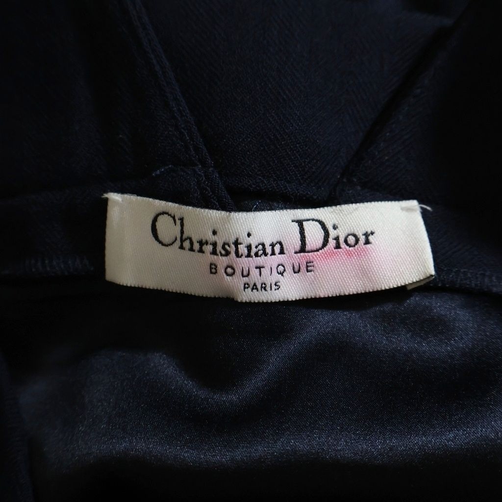 Archive Christian Dior 2004 John Galliano Multi Zip Navy Dress FR 38 Rare