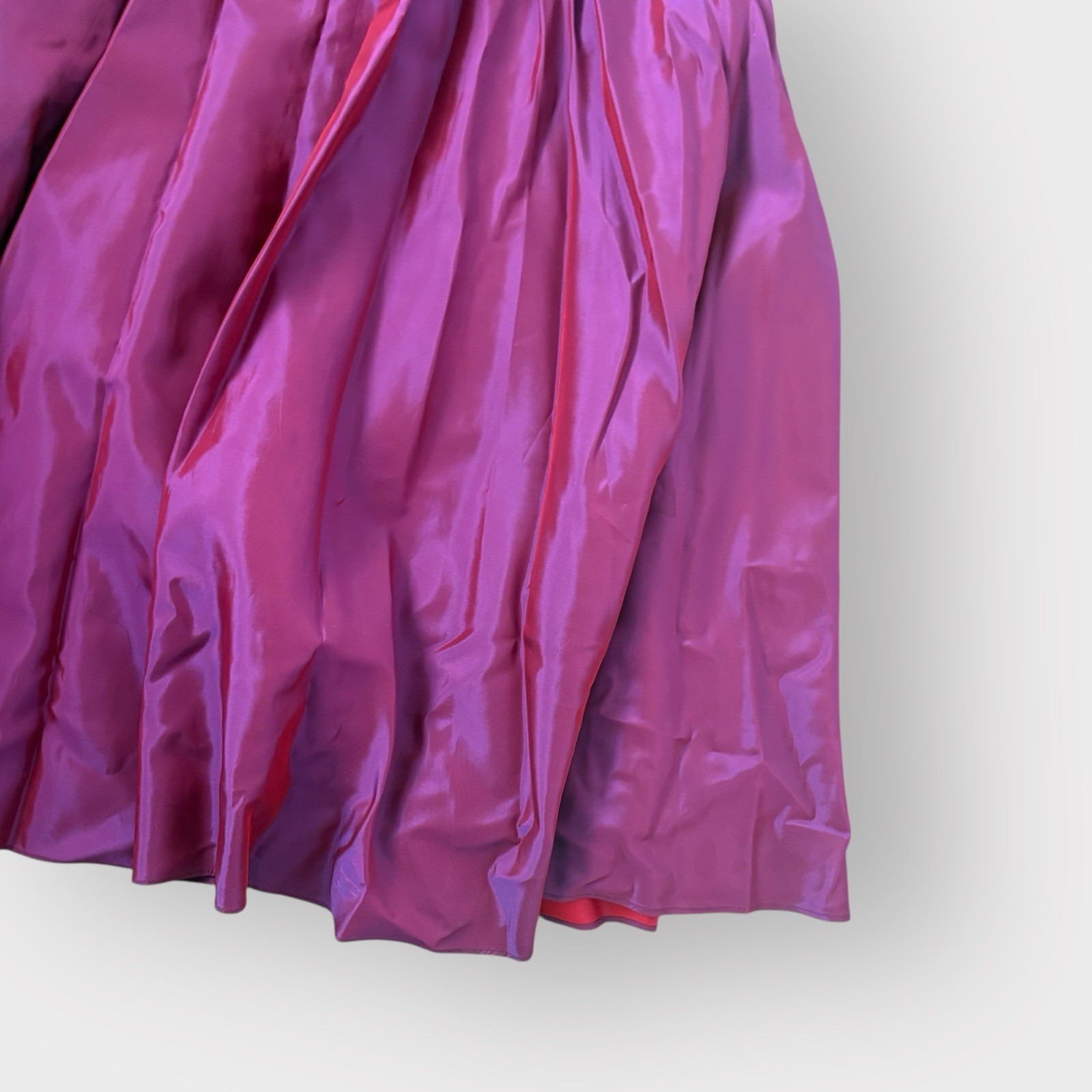 JS Collections Purple Red Sheen Satin A-Line Maxi Gown – Cami Straps, NWT Y2K