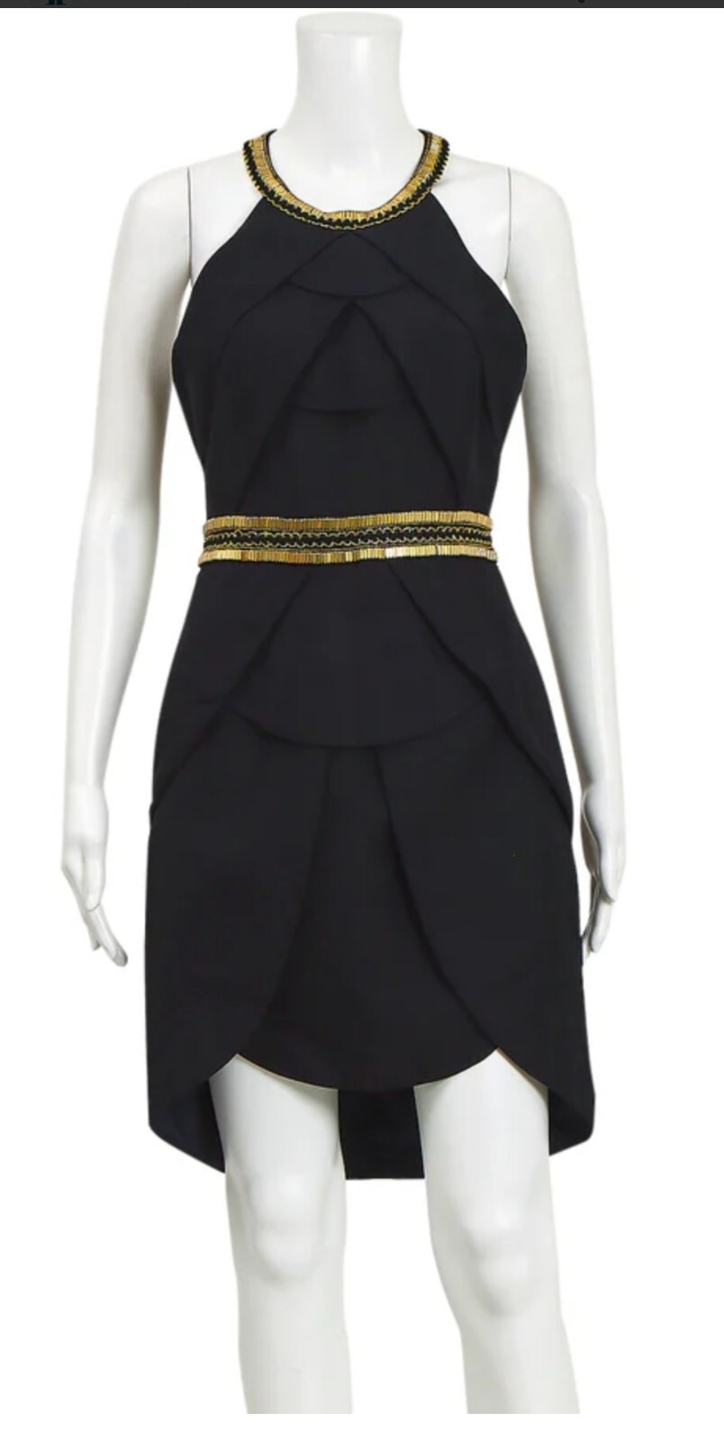 Sass And Bide Dress Size 8 – 100% Copper Embellishments Linen Blend