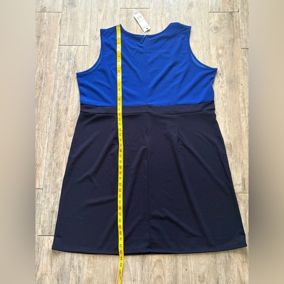 NY Collection Women’s Plus Size 3/4 Sleeve 2 Piece Dress in Royal Blue, Size 20W