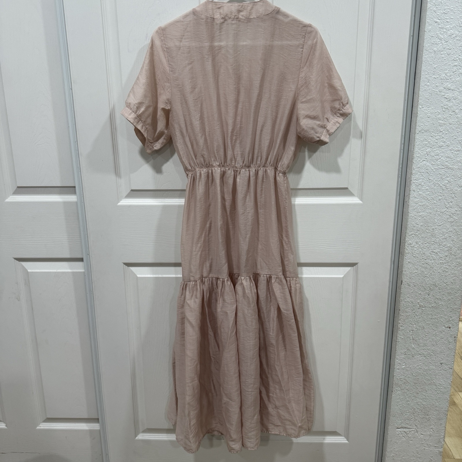 Women’s Mod Ref Button Front Savannah Dress Womens Size Small Lightweight Sheer
