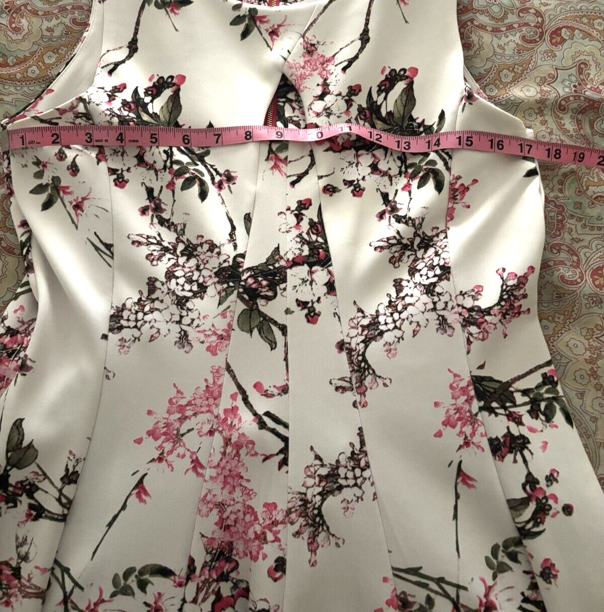 DB ESTABLISHED 1962 Women Floral Printed Flutter Sleeveless Sun Dress Size M