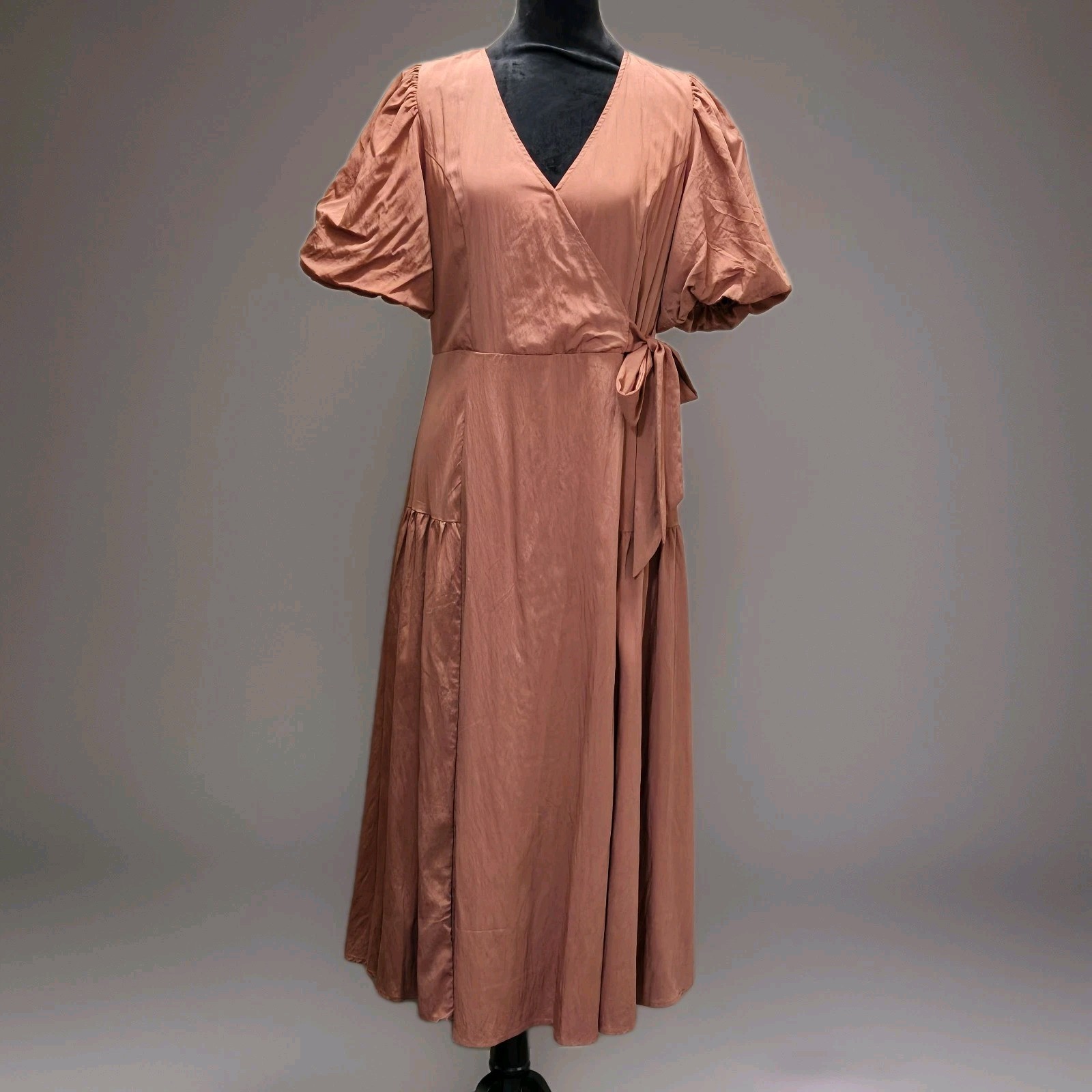 Bohme Maxi Dress Womens Sz Medium Rust Copper Bohemian Romantic