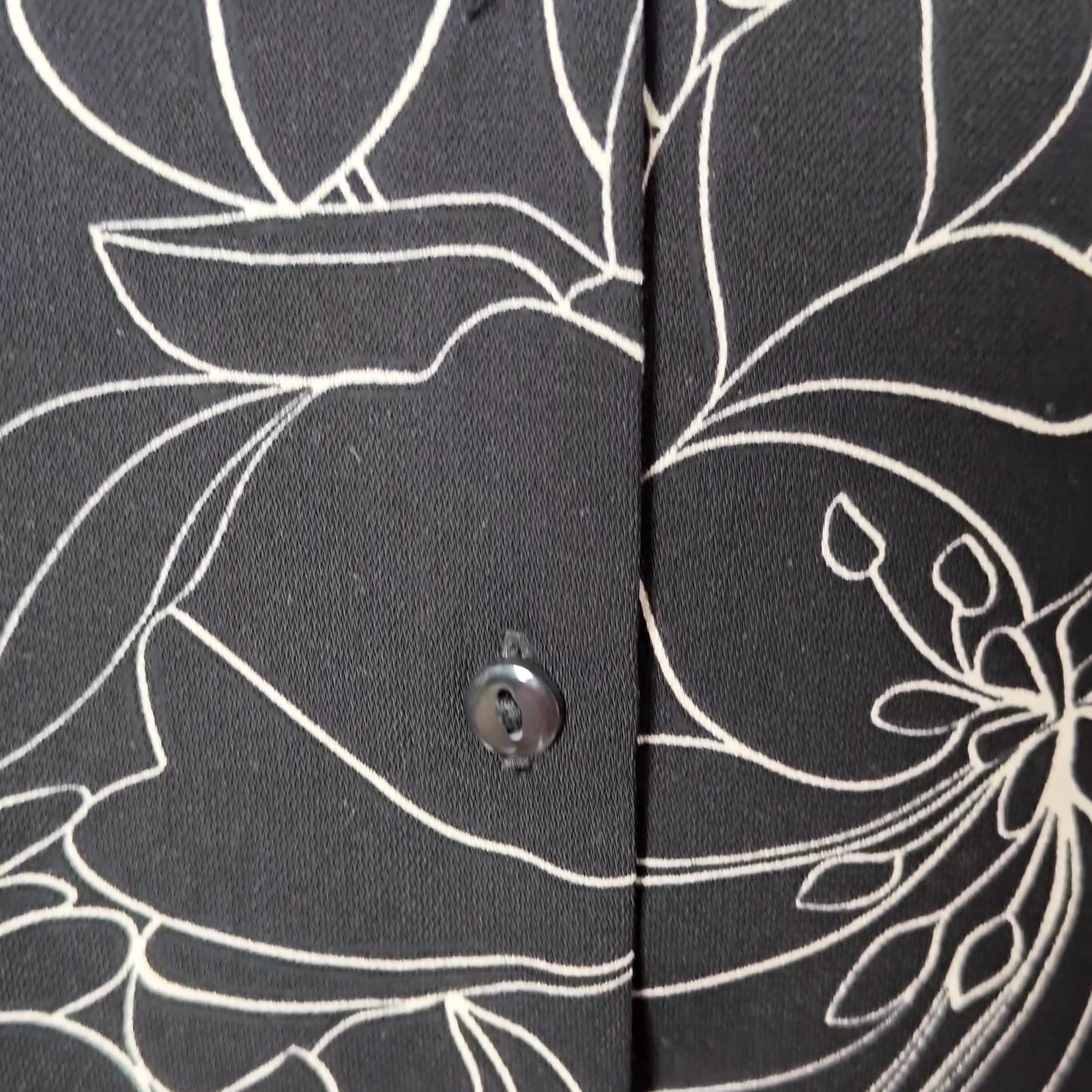 JD Williams Floral Shirt Dress Plus Size 26 Black White Asymmetric High Low
